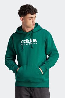 Спортивная толстовка из флиса с рисунком ALL SZN adidas, зеленый