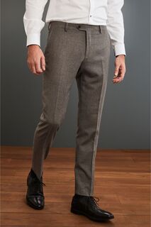 Фирменные костюмные брюки Empire Mills из 100 % шерсти Next, коричневый