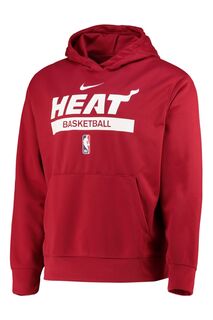 Флисовый пуловер с капюшоном Fanatics Miami Heat Spotlight Nike Nike, красный