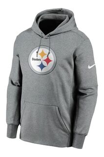 Худи Fanatics Pittsburgh Steelers Prime Therma с логотипом Nike Nike, серый