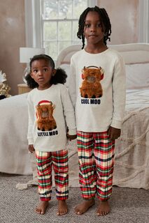 Мягкая хлопковая пижама Matching Family для мальчиков старшего возраста Next, серый
