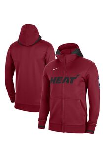 Толстовка на молнии Fanatics Miami Heat Thermaflex Nike, красный