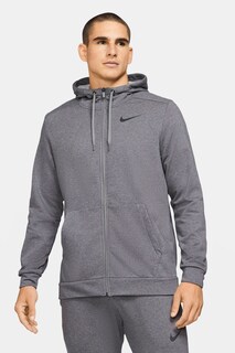 Толстовка для тренировок Dri-FIT на молнии Nike, серый