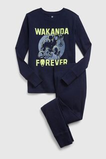 Пижама с длинными рукавами Black Marvel Panther Gap, синий