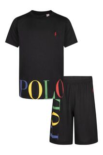 Пижамы и шорты с логотипом Polo Ralph Lauren, черный