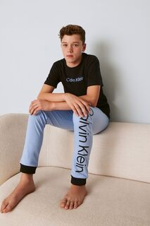 Синяя пижама Modern для мальчика из хлопка Calvin Klein, синий