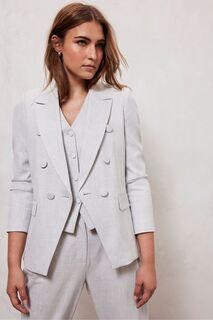 Двубортный пиджак Mint Velvet, серый
