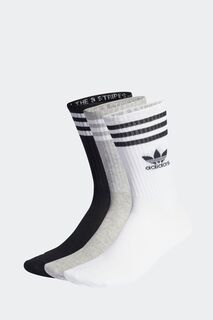 Комплект из 3 пар носков adidas Originals Mid Cut adidas originals, черный