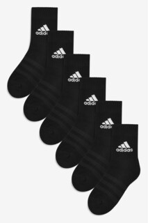 Набор из 6 пар носков для взрослых на мягкой подошве adidas, черный