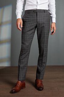 Костюм Slim Fit Signature Tg Di Fabio и шерстяные брюки в клетку Next, серый