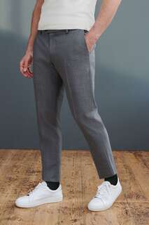 Костюм Облегающие брюки Signature Tollegno Motionflex из эластичной шерсти Next, серый