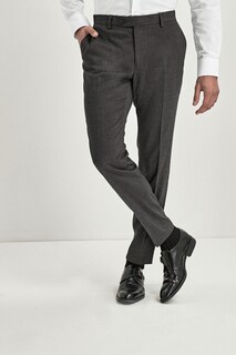 Меланжевый костюм с эластичными брюками Next, серый