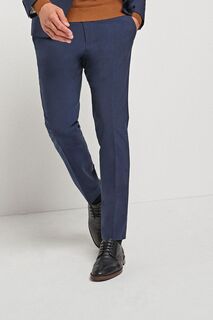 Tollegno Motionflex шерстяные эластичные костюмные брюки Next, синий