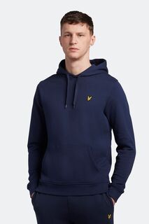 Пуловер больших размеров с капюшоном Lyle &amp; Scott, синий