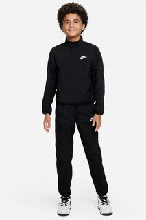 Спортивный костюм из ткани с застежкой-молнией Nike, черный