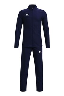 Молодежный черный футбольный спортивный костюм Challenger Under Armour, синий