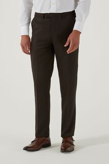 Коричневые костюмные брюки Harcourt приталенного кроя Skopes, коричневый