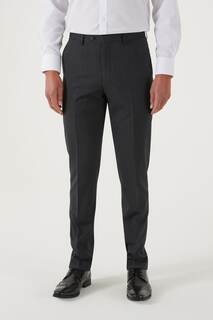 Костюмные брюки Truman графитового цвета приталенного кроя Skopes, серый
