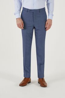 Синие костюмные брюки Watson из приталенной ткани из смесовой шерсти Skopes, синий
