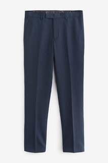 Костюмные брюки Fallon темно-синего цвета с зауженными брючинами и смесовой шерстью Skopes, синий