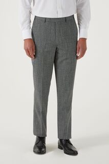 Серые узкие костюмные брюки в ломаную клетку Barlow Skopes, серый