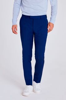 Голубые брюки узкого кроя DKNY, синий