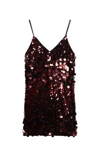 Мини-платье в стиле диско с пайетками Superdry, красный