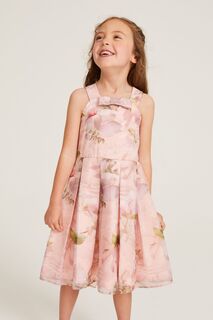 Розовое платье из органзы с цветочным узором Baker by Ted Baker, розовый