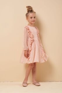 Розовое плиссированное платье Charlotte со складками Angel &amp; Rocket, розовый