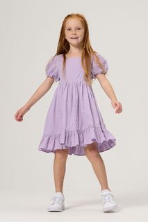 Фиолетовое платье Симоны из жатого хлопка Angel &amp; Rocket, фиолетовый