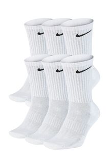Набор из 6 пар носков на каждый день с амортизацией Nike, белый