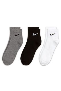 Комплект из 3 пар легких носков с мягкими элементами Nike, черный