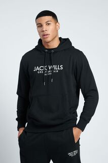 Черная толстовка с капюшоном Batsford Jack Wills, черный