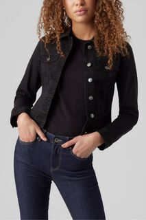 Классическая джинсовая куртка VERO MODA, черный