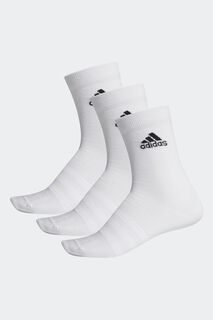 Легкий комплект из трех пар носков для взрослых adidas, белый