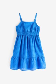Летнее платье с вырезами Abercrombie &amp; Fitch, синий