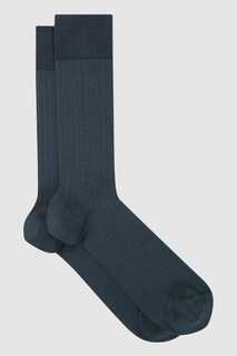 Носки Fela из смесового хлопка Reiss, синий