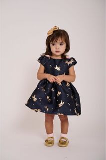 Детское платье с цветочным принтом Angels Face, синий