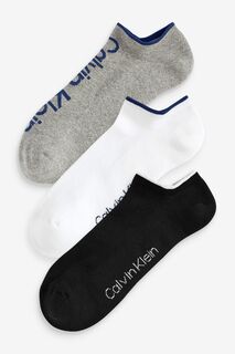 3 пары серых носков Calvin Klein, серый