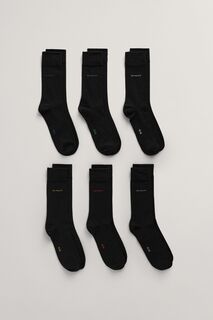 Комплект из 6 пар синих носков Gant из мягкого хлопка GANT, черный