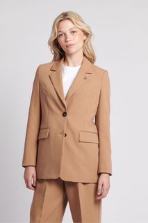 Женский однобортный пиджак U.S. Polo Assn, коричневый