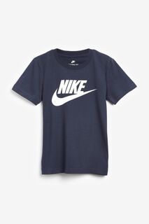 Детская футболка Futura с небольшим логотипом Nike, синий