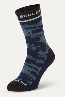 Мужские зеленые жаккардовые носки средней длины Reepham Active SEALSKINZ, синий