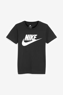 Детская футболка Futura с небольшим логотипом Nike, черный