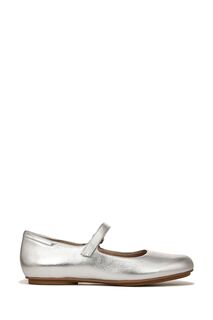 Серебряные кожаные туфли Maxwell Mj в стиле Мэри Джейн Naturalizer, серебряный