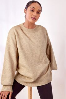 Вязаный пуловер Next, коричневый