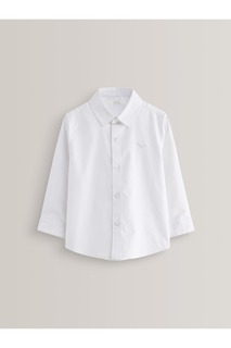 Оксфордская рубашка с длинными рукавами Next, белый