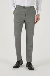 Серебристые костюмные брюки Watson из смесовой шерсти Skopes, серебряный