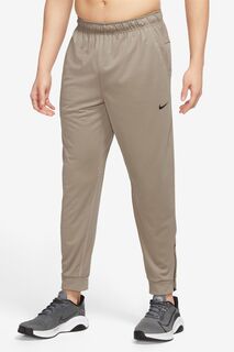 Джоггеры для фитнеса Dri-FIT Totality Fitness с зауженными штанинами Nike, коричневый