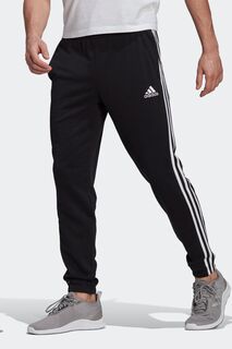 Sportswear Essentials махровые зауженные джоггеры с 3 полосками adidas, черный